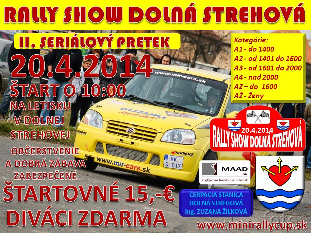 1. kolo Rally show Dolná Strehová 2014