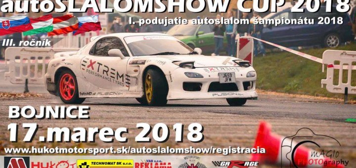 1. kolo autoSlalomShow Cup 2018 v Bojniciach
