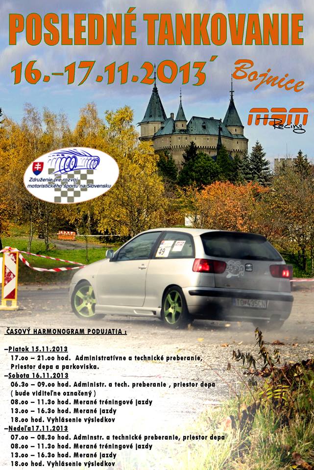 M3M Racing Cup – Posledné tankovanie Bojnice 2013