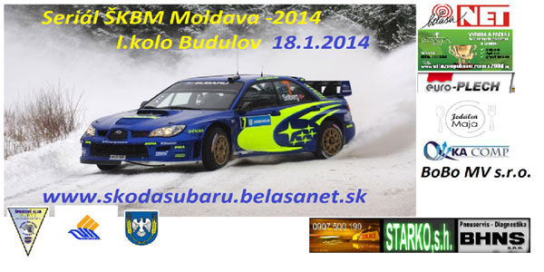 1. kolo ŠKBM Rallysprintu 2014 – Budulov